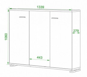 Тумба Домино нельсон ПУ-60-4 в Лесном - lesnoy.mebel24.online | фото 2