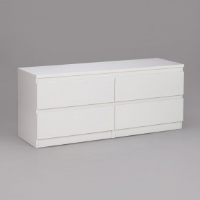 Тумба КАСТОР длинная с четырьмя ящиками, цвет белый в Лесном - lesnoy.mebel24.online | фото