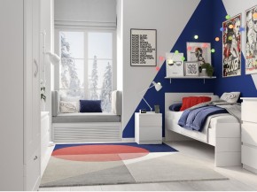 Тумба КАСТОР малая с двумя ящиками, цвет белый в Лесном - lesnoy.mebel24.online | фото 3