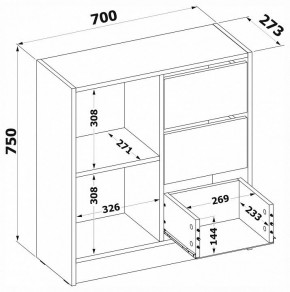 Тумба комбинированная Т-1 в Лесном - lesnoy.mebel24.online | фото 4
