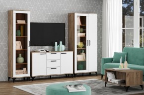 Тумба НМ 013.79 "Марсель" (Меренга/Дуб Крафт Табачный) в Лесном - lesnoy.mebel24.online | фото 3