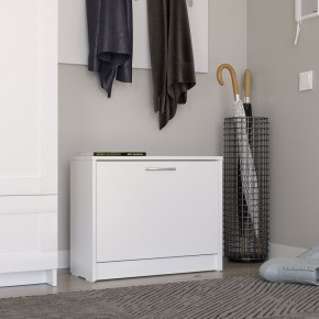 Тумба ОРИОН с одной полкой для обуви, цвет белый в Лесном - lesnoy.mebel24.online | фото 4