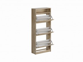 Тумба ОРИОН с тремя полками для обуви, цвет Дуб Сонома в Лесном - lesnoy.mebel24.online | фото 2