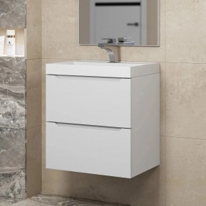 Тумба под раковину Uperwood Tanos 50 см, подвесная, белая матовая в Лесном - lesnoy.mebel24.online | фото