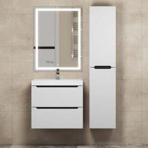 Тумба под раковину Uperwood Tanos 60 см, подвесная, белая/графит в Лесном - lesnoy.mebel24.online | фото 13