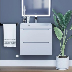 Тумба под раковину Uperwood Tanos 60 см, подвесная, белая матовая в Лесном - lesnoy.mebel24.online | фото