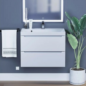 Тумба под раковину Uperwood Tanos 70 см, подвесная, белая матовая в Лесном - lesnoy.mebel24.online | фото