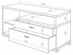 Тумба под ТВ Домино ТК-10М в Лесном - lesnoy.mebel24.online | фото 2