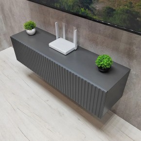 Тумба подвесная под ТВ LINES MTV4-MA 1150 Темно-серый (Графит-M 10.1.25) в Лесном - lesnoy.mebel24.online | фото 2