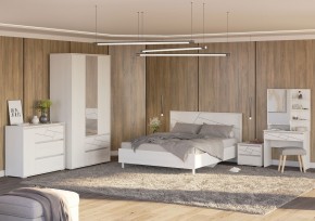 АДЕЛИНА Тумба прикроватная (белый рамух) в Лесном - lesnoy.mebel24.online | фото 3
