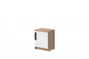 Тумба прикроватная Эконом (Дуб крафт золотой/Белый текстурный) в Лесном - lesnoy.mebel24.online | фото 1