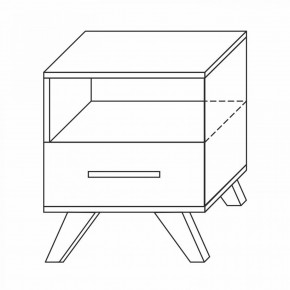 Тумба прикроватная Вега Скандинавия в Лесном - lesnoy.mebel24.online | фото 1