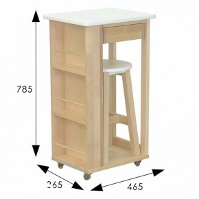 Тумба с табуретом Мебелик в Лесном - lesnoy.mebel24.online | фото 6