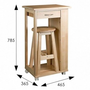 Тумба с табуретом Мебелик в Лесном - lesnoy.mebel24.online | фото 10