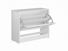 Тумба СИРИУС с откидной полкой для обуви, цвет белый в Лесном - lesnoy.mebel24.online | фото 3