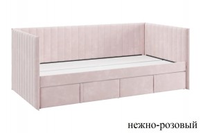 ТВИКС Кровать (софа) с ящиками 900 (нежно-розовый) в Лесном - lesnoy.mebel24.online | фото