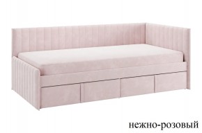 ТВИКС Кровать (тахта) с ящиками 900 (нежно-розовый) в Лесном - lesnoy.mebel24.online | фото