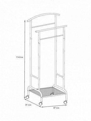 Вешалка для костюма Римини 2М в Лесном - lesnoy.mebel24.online | фото 4