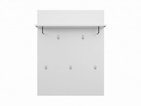 Вешалка СИРИУС настенная с полкой, цвет белый в Лесном - lesnoy.mebel24.online | фото