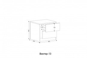 ВИНТЕР - 13 Тумба прикроватная в Лесном - lesnoy.mebel24.online | фото 2