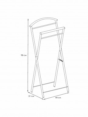 ВНП 367 М Вешалка костюмная "Контур" Медный антик в Лесном - lesnoy.mebel24.online | фото