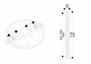 Встраиваемый светильник Arte Lamp Mesura A7972PL-1WH в Лесном - lesnoy.mebel24.online | фото 5