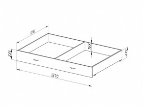 Ящик для металлических кроватей 120*190 (Венге) в Лесном - lesnoy.mebel24.online | фото