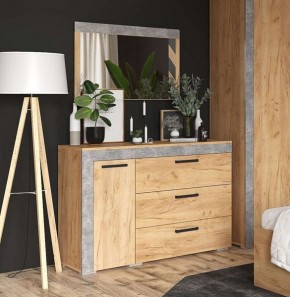 Зеркало Адель дуб крафт золотой/ателье светлое в Лесном - lesnoy.mebel24.online | фото 2